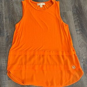 Michael Kors Orange Sleeveless Top